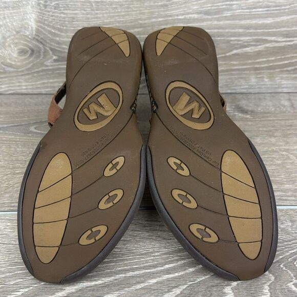 Merrell Terrain Ari Lattice J36612 Women’s Sz 9 Agave Brown Leather Strap Sandal - Picture 7 of 14